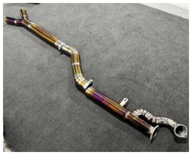 G8X M3 M4 3.5 inch Single Mid Pipe Titanium
