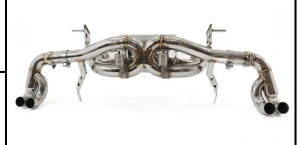 Exhaust System AUDI With muffler & valve