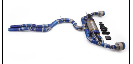 Exhaust System AUDI With muffler & valve