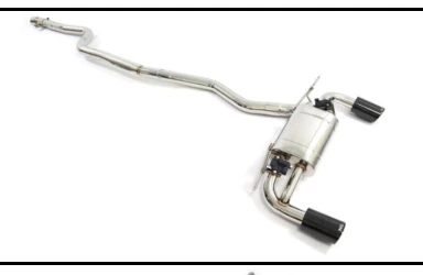 Exhaust System AUDI With muffler & valve