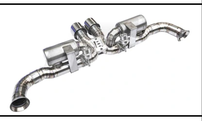 Exhaust System Porsche 911997.1 turbo With catalyst + (Euro4 +$160, Euro6 big cat +$370)